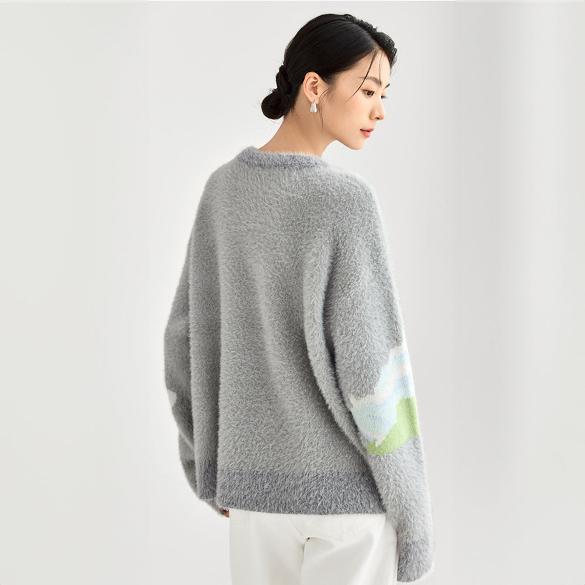 Champ de Blé — Pull Nuage — vue 10 | Artelure
