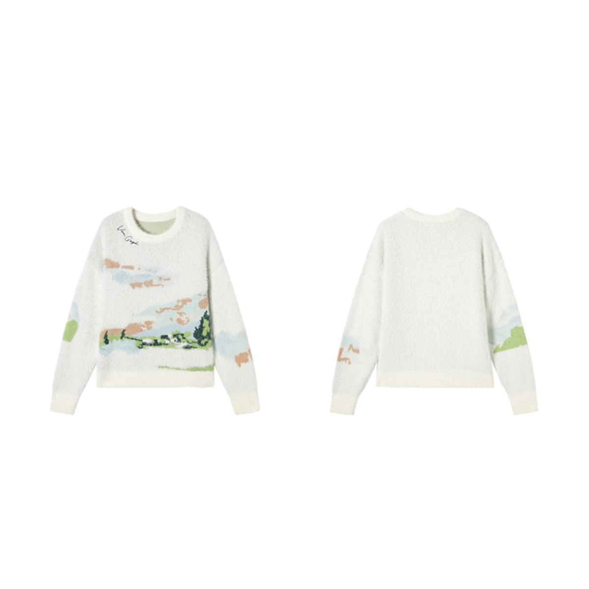 Champ de Blé — Pull Nuage — vue 20 | Artelure
