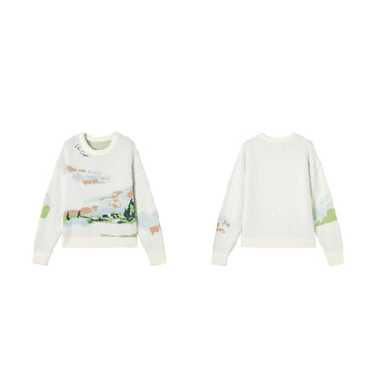Champ de Blé — Pull Nuage — vue 20 | Artelure