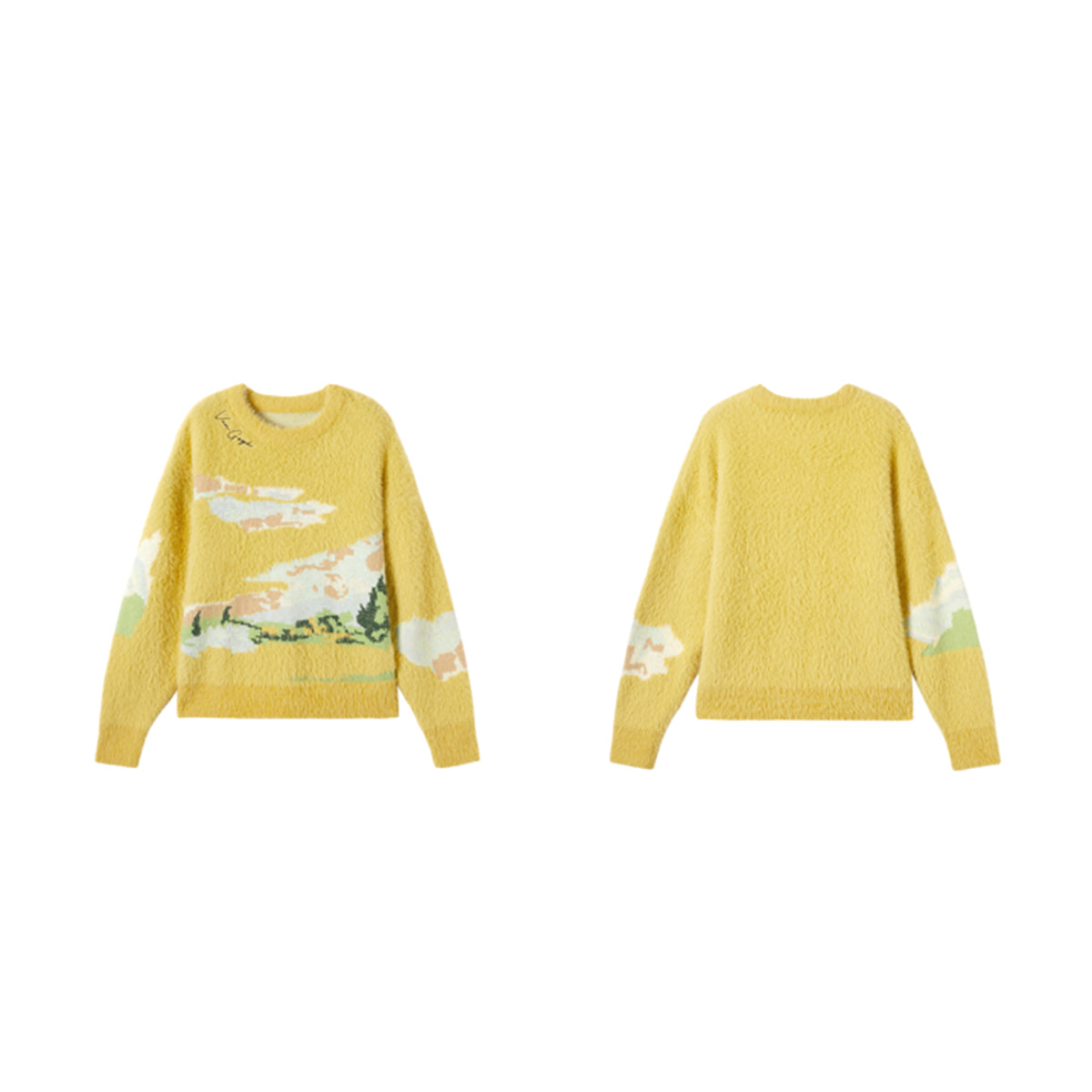 Champ de Blé — Pull Nuage — vue 21 | Artelure