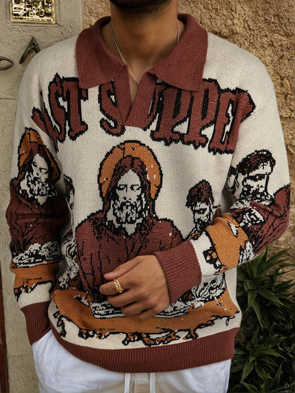 La Cène — Pull Jacquard — vue 5 | Artelure