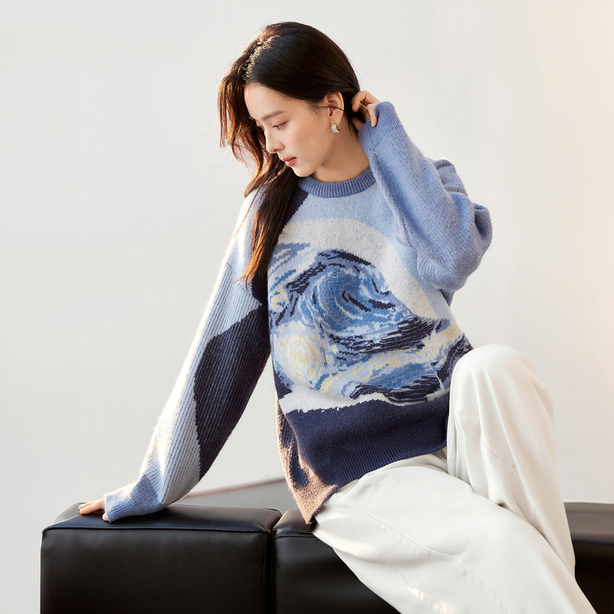 Nuit Étoilée — Pull Jacquard — vue 3 | Artelure