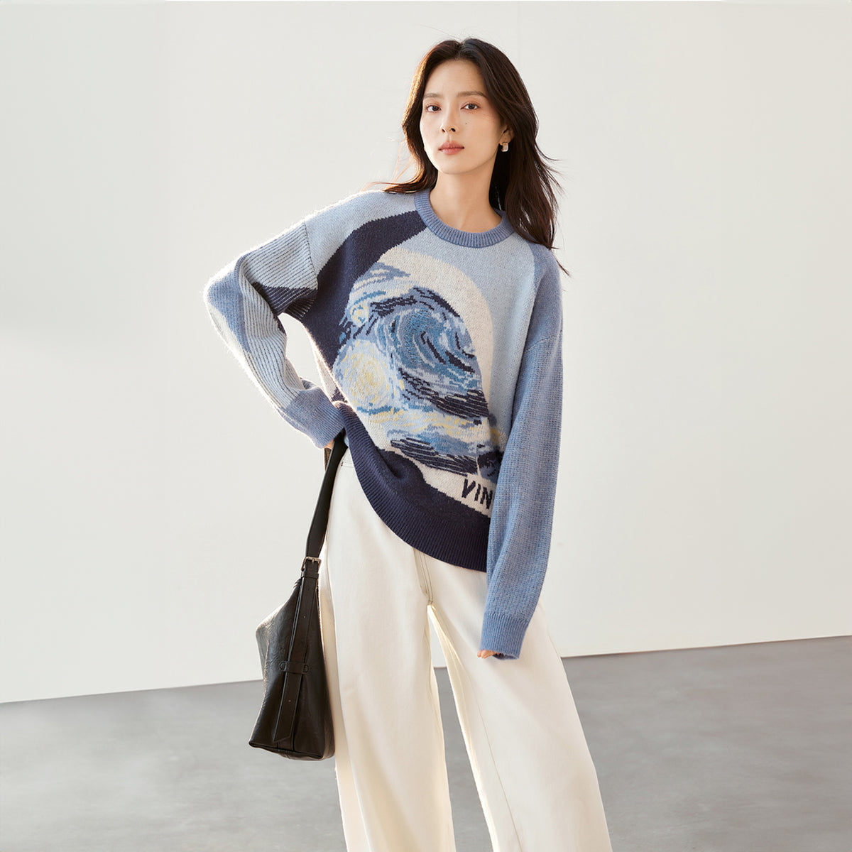 Nuit Étoilée — Pull Jacquard — vue 2 | Artelure