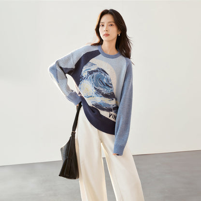 Nuit Étoilée — Pull Jacquard — vue 2 | Artelure