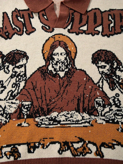 La Cène — Pull Jacquard — vue 6 | Artelure
