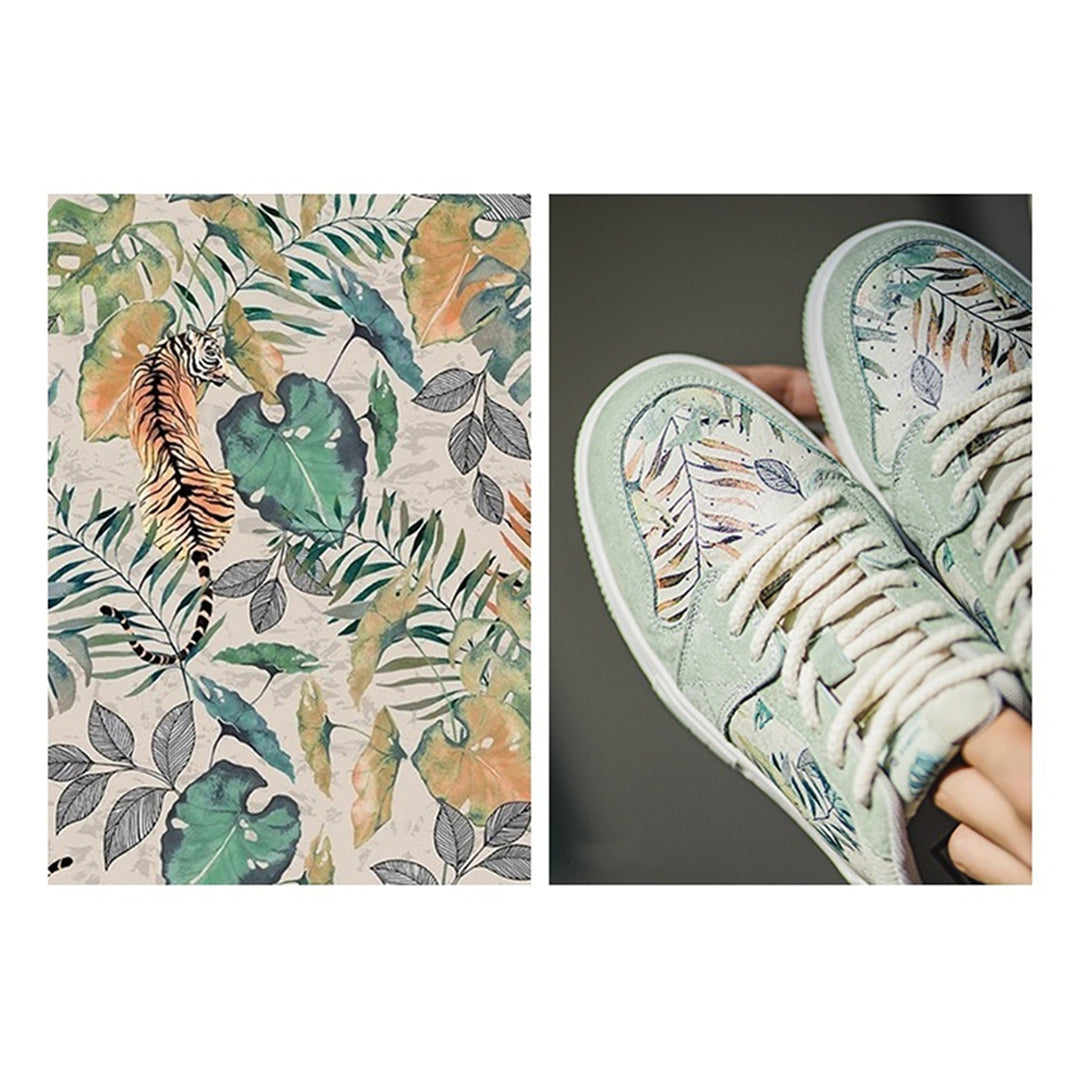 Impression Verdoyante — Sneakers Aquarelle — vue 8 | Artelure