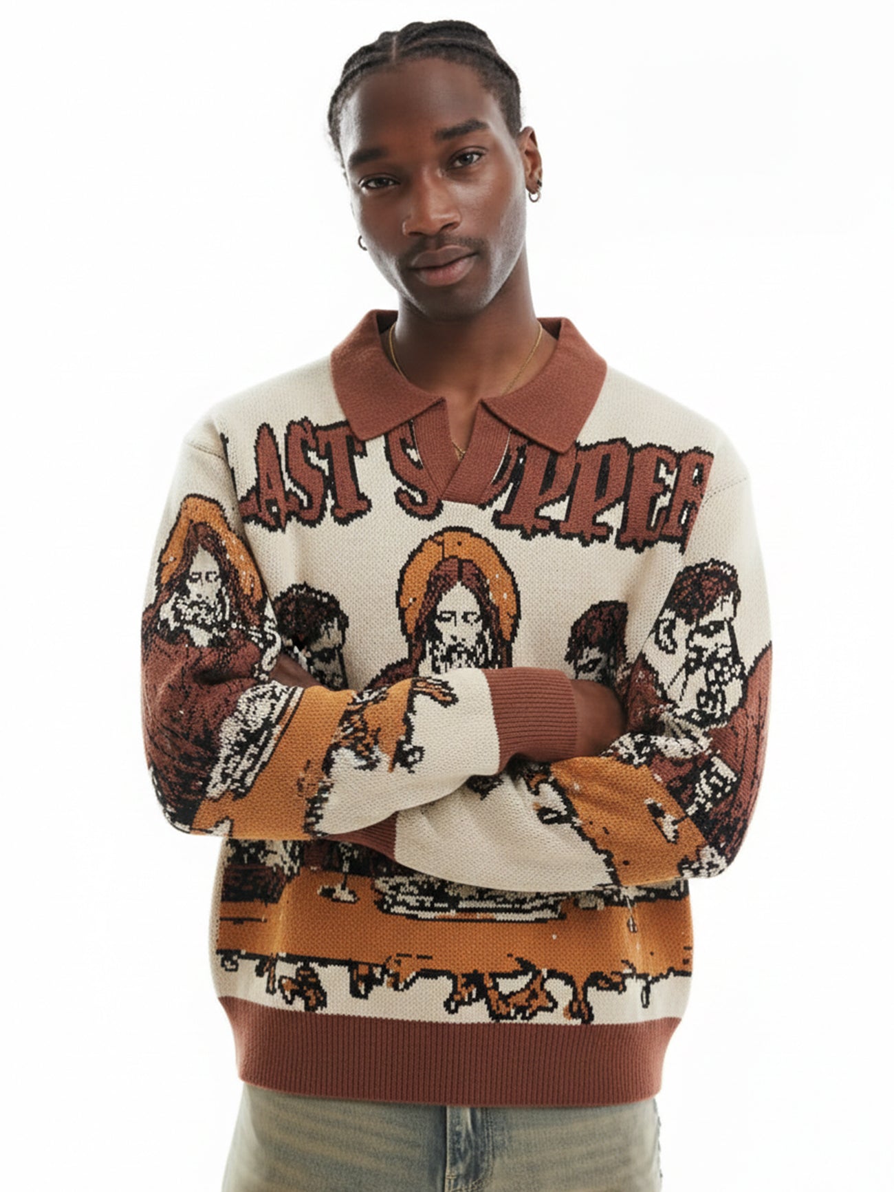 La Cène — Pull Jacquard — vue 2 | Artelure