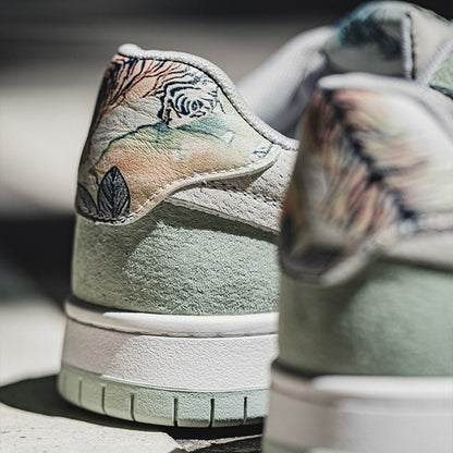 Impression Verdoyante — Sneakers Aquarelle — vue 7 | Artelure