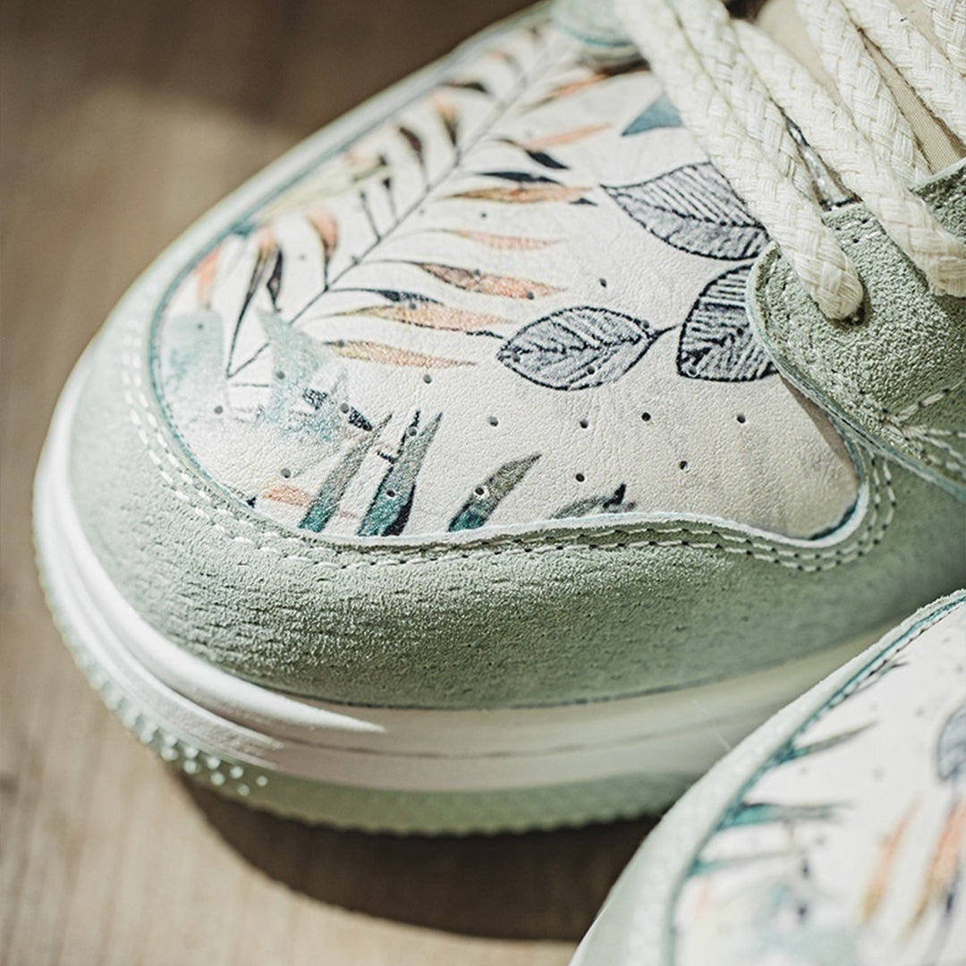 Impression Verdoyante — Sneakers Aquarelle — vue 5 | Artelure