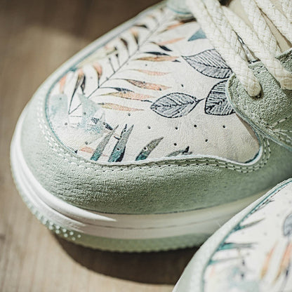 Impression Verdoyante — Sneakers Aquarelle — vue 5 | Artelure