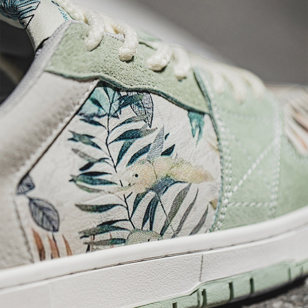 Impression Verdoyante — Sneakers Aquarelle — vue 6 | Artelure