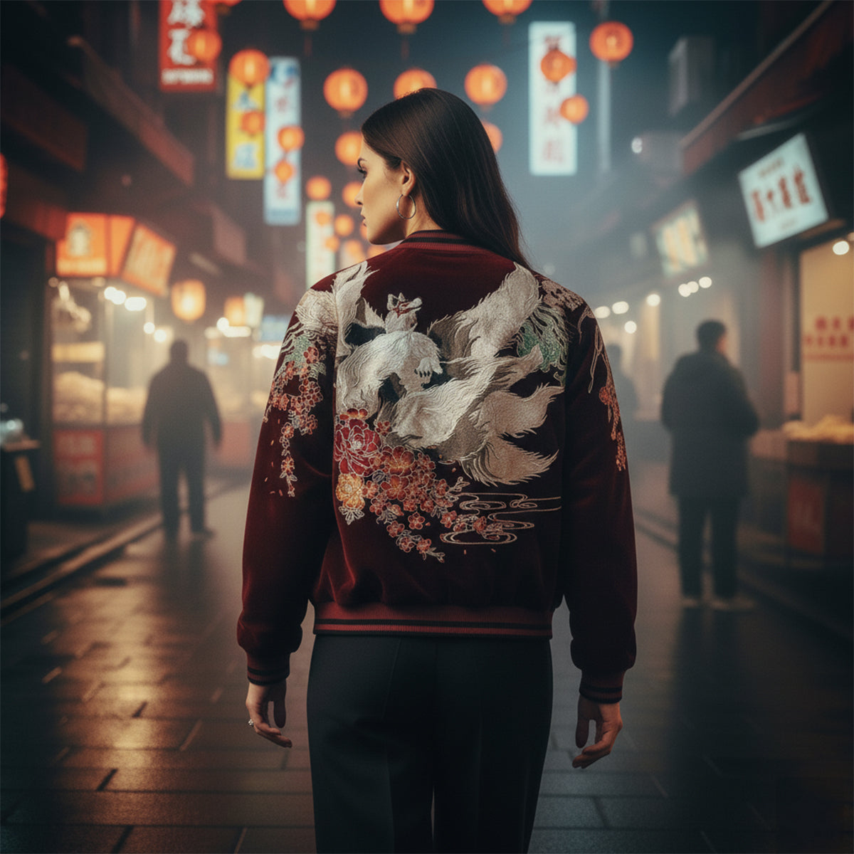 Esprit Kitsune — Veste Brodée — vue 7 | Artelure