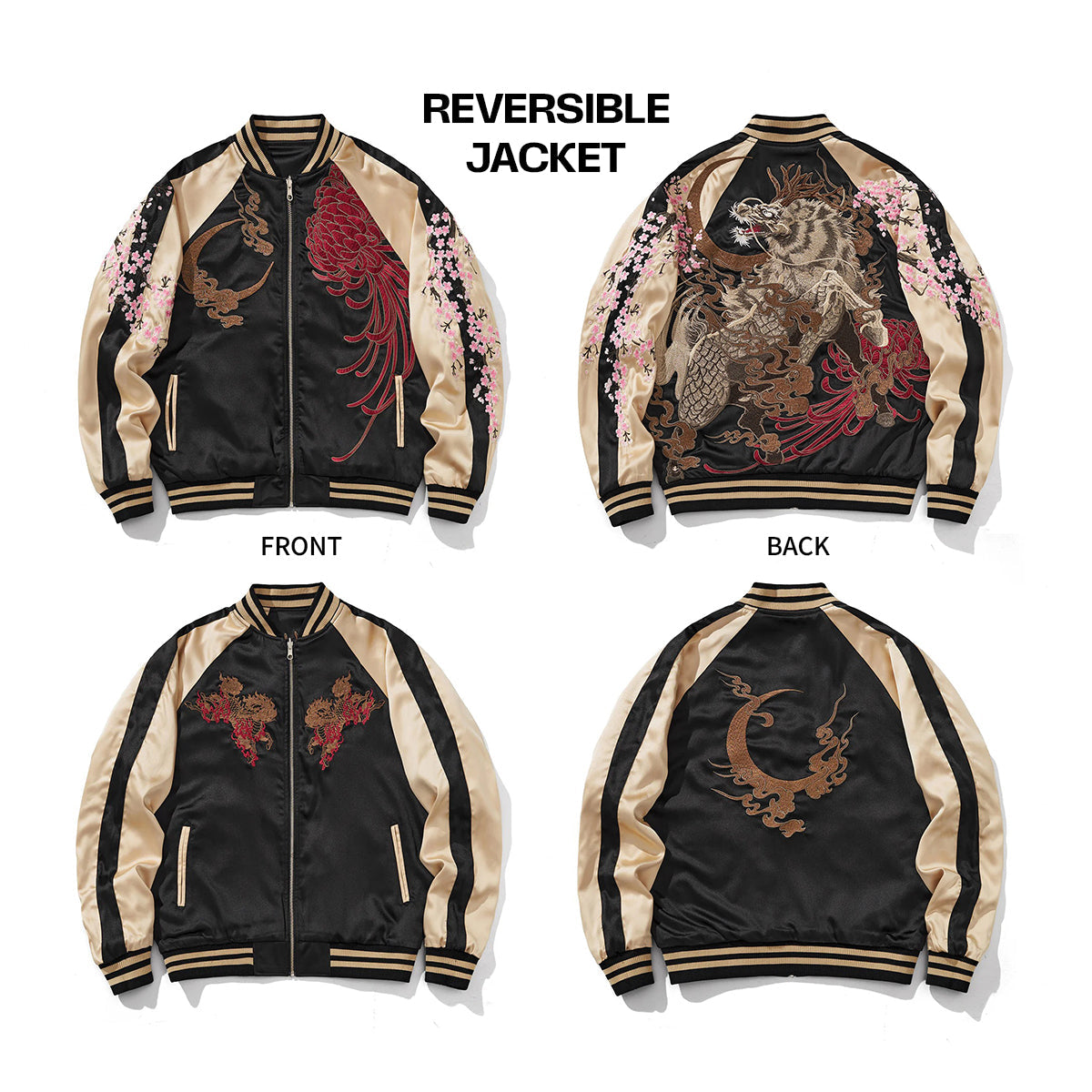 Floraisons Éternelles — Veste Réversible — vue 7 | Artelure