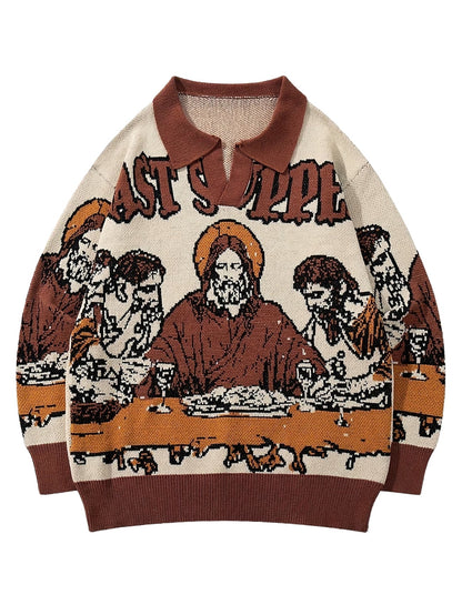 La Cène — Pull Jacquard — vue 1 | Artelure