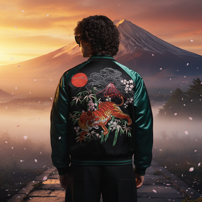 Le Rugissement du Fuji — Veste Brodée — vue 3 | Artelure