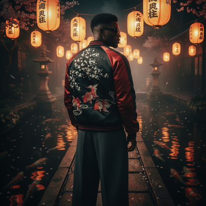 Koï Éternels — Veste Brodée — vue 5 | Artelure