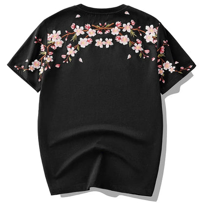 Floraison Sakura — T-shirt Brodé — vue 1 | Artelure