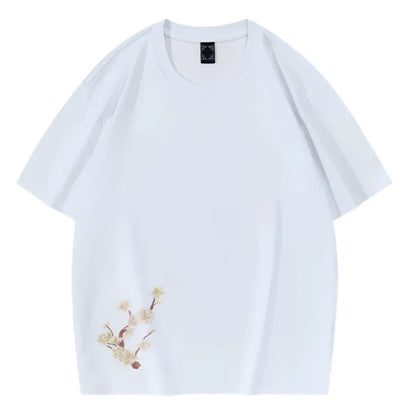 Kitsune au Clair de Lune — T-shirt Brodé — vue 4 | Artelure