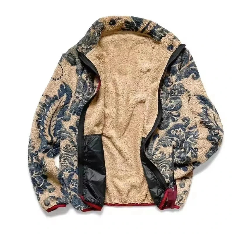 Floraison de Porcelaine — Veste Sherpa — vue 3 | Artelure