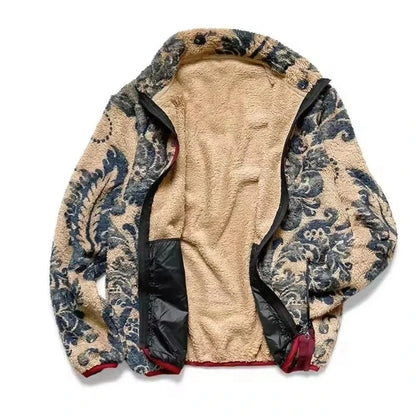 Floraison de Porcelaine — Veste Sherpa — vue 3 | Artelure