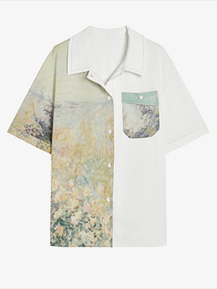 Paysage Impressionniste — Chemise Atelier — vue 2 | Artelure