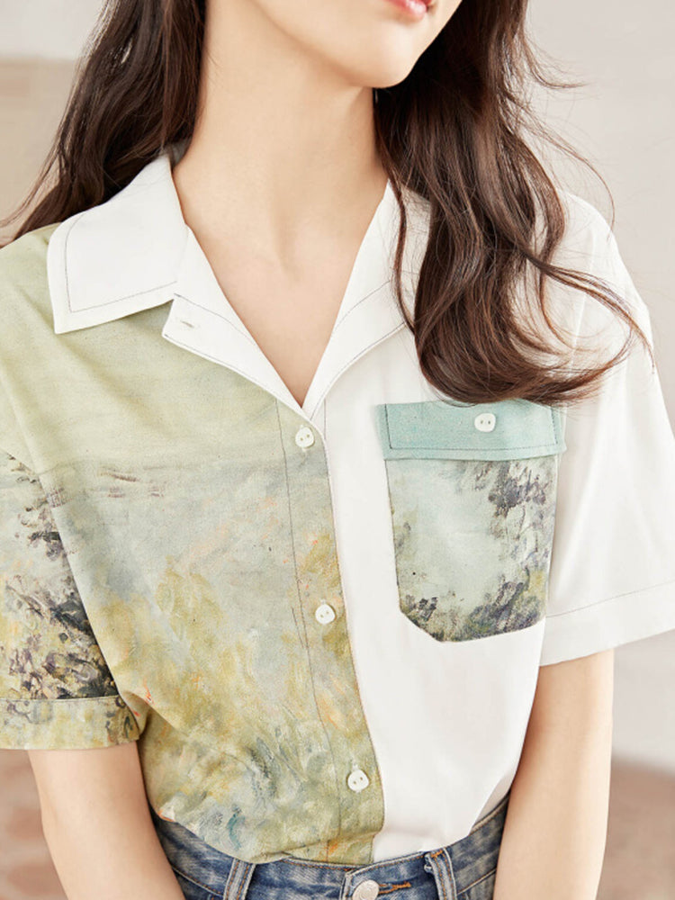 Paysage Impressionniste — Chemise Atelier — vue 14 | Artelure