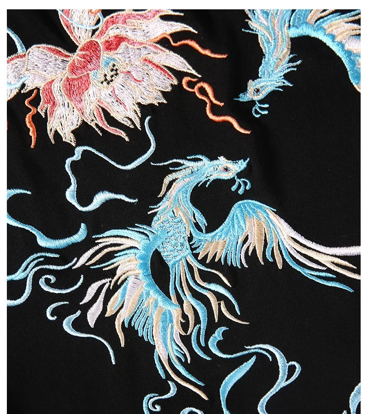 Danse du Phénix — T-shirt Brodé — vue 3 | Artelure