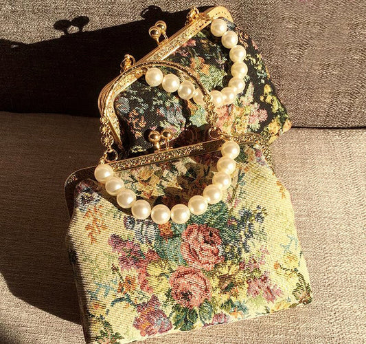Rococo Floral — Sac Brodé — vue 1 | Artelure
