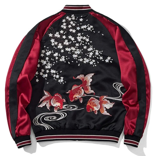 Koï Éternels — Veste Brodée — vue 1 | Artelure