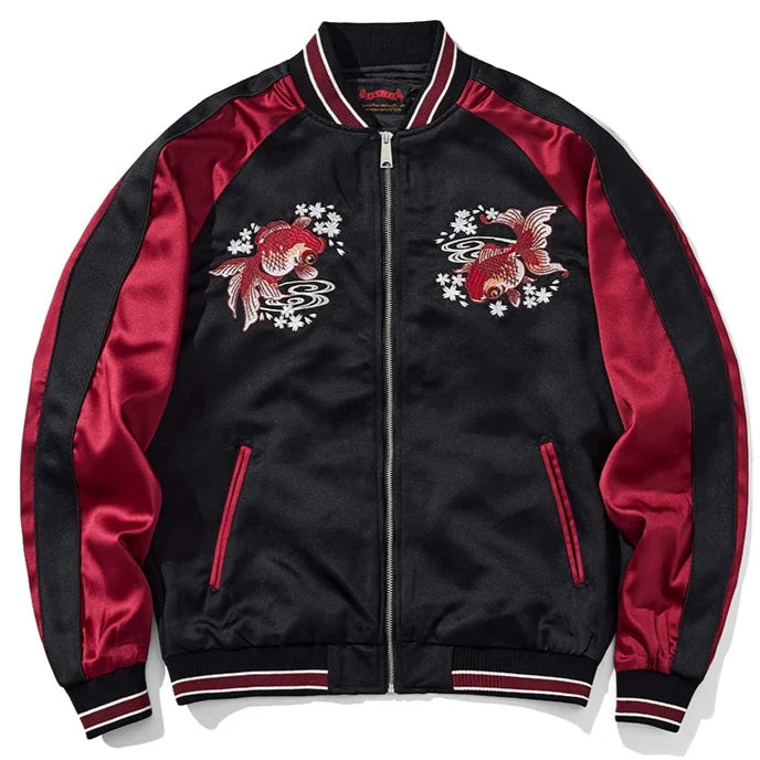 Koï Éternels — Veste Brodée — vue 2 | Artelure