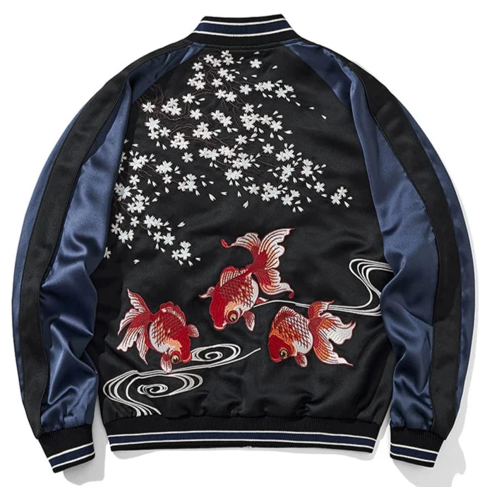 Koï Éternels — Veste Brodée — vue 6 | Artelure