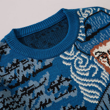 La Vie de Van Gogh — Pull Jacquard — vue 10 | Artelure