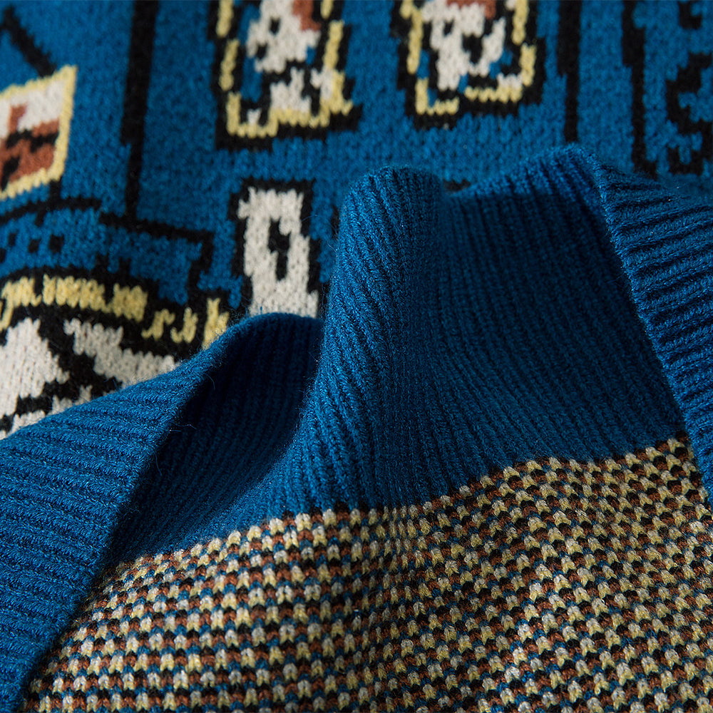 La Vie de Van Gogh — Pull Jacquard — vue 9 | Artelure
