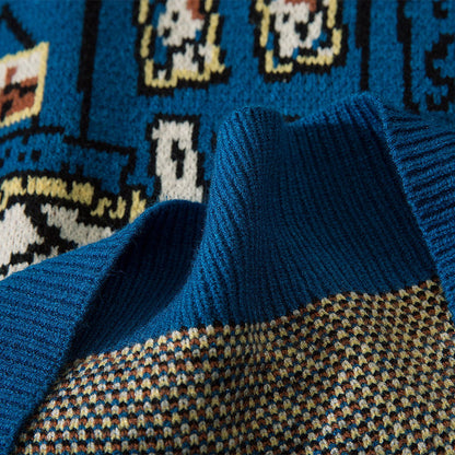 La Vie de Van Gogh — Pull Jacquard — vue 9 | Artelure