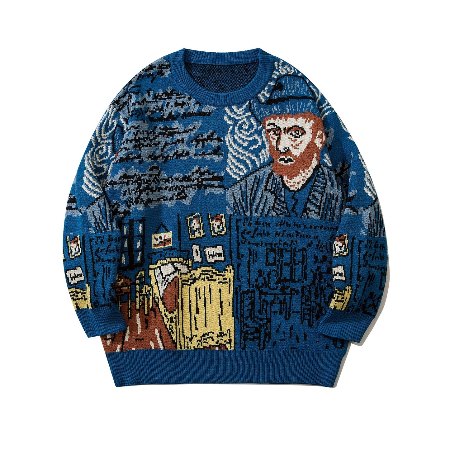 La Vie de Van Gogh — Pull Jacquard — vue 1 | Artelure