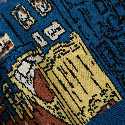 La Vie de Van Gogh — Pull Jacquard — vue 8 | Artelure