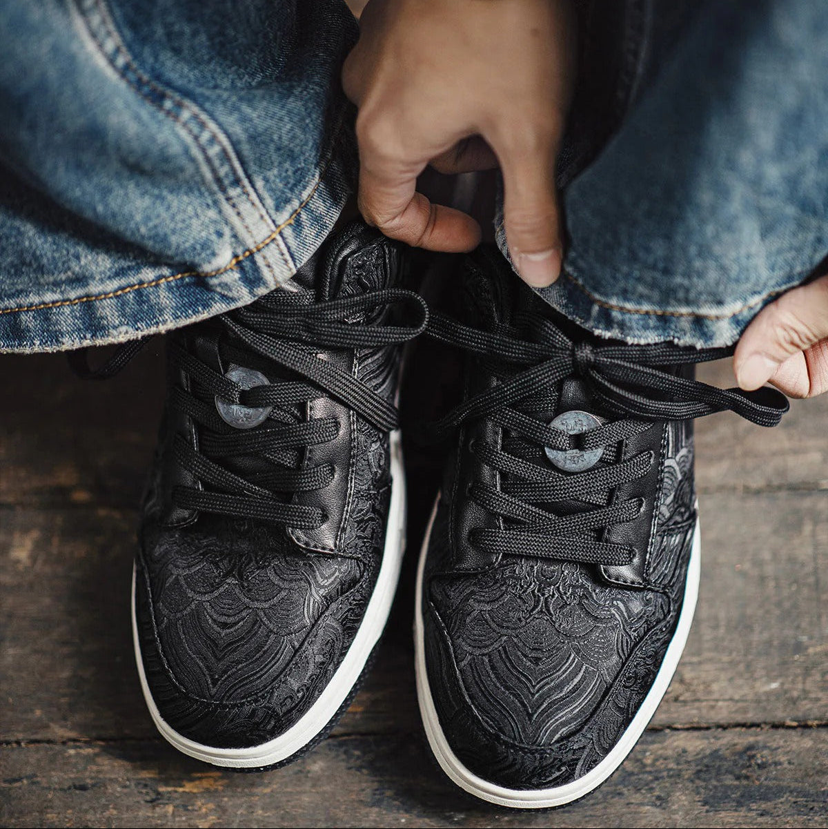 Nihonga — Sneakers de Soie — vue 10 | Artelure