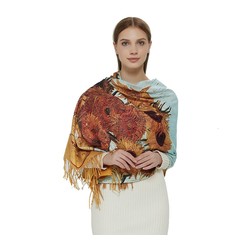 Tournesols d’Arles — Foulard Galerie — vue 3 | Artelure