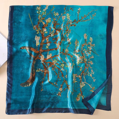 Floraison d’Amandier — Foulard Galerie — vue 3 | Artelure