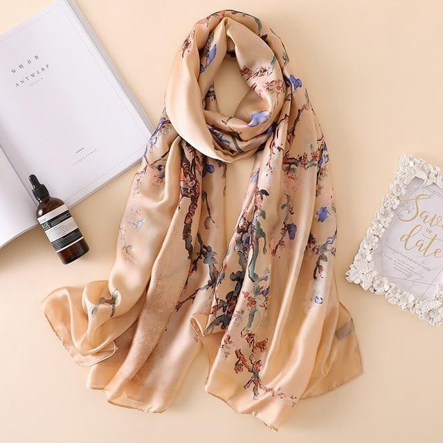 Floraison d’Amandier — Foulard Galerie — vue 5 | Artelure