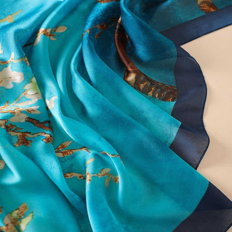 Floraison d’Amandier — Foulard Galerie — vue 2 | Artelure