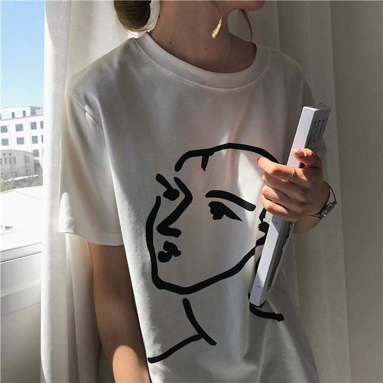 Ligne de Visage — T-shirt Atelier — vue 2 | Artelure
